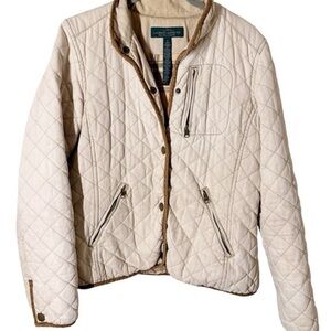 LRL Ralph Lauren Jeans Co. Quilted Snap Front Jacket Size M Women's